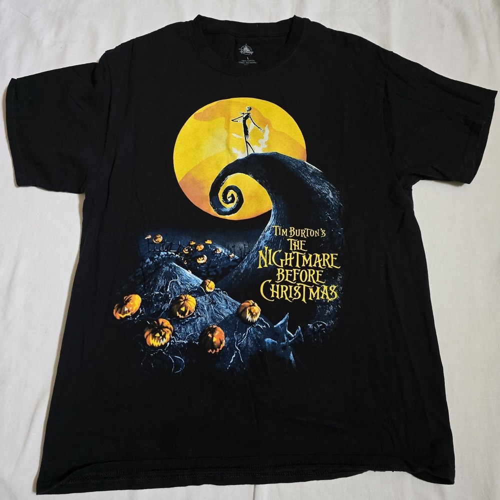 Disney Tim Burton's Graphic T-Shirt Men's‎ Large The Nightmare Before Christmas